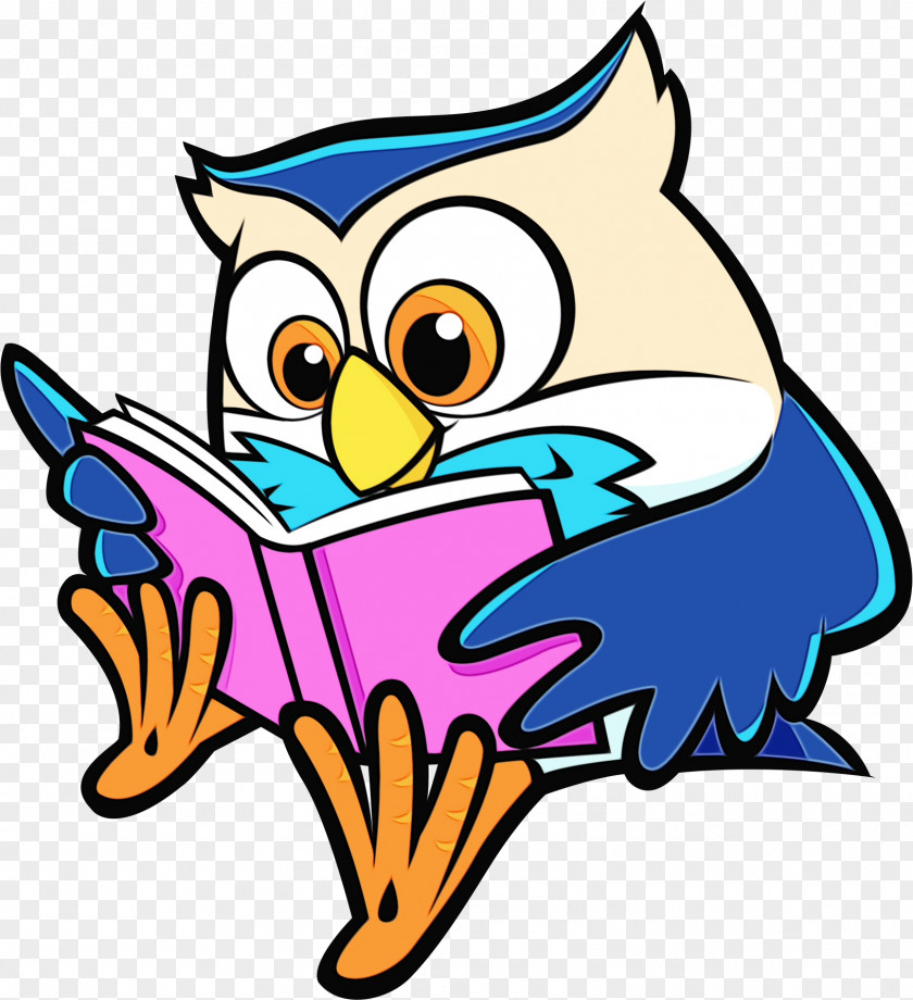 Owl Bird Of Prey Watercolor Cartoon PNG