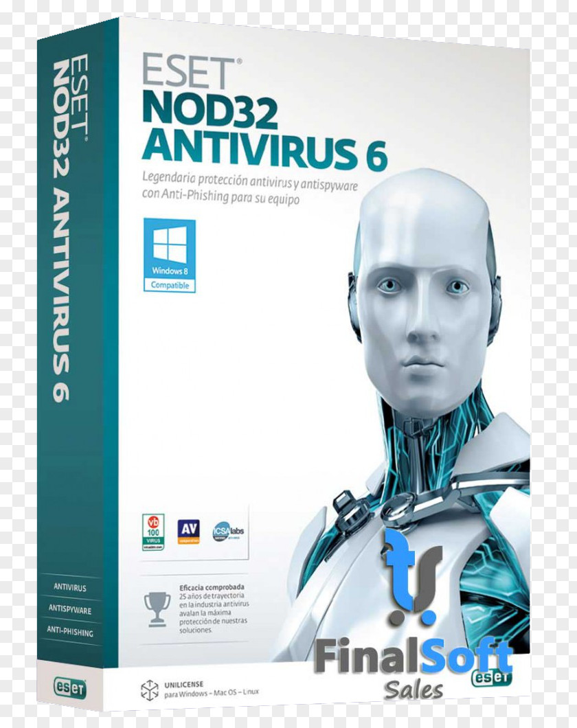 Security Gard ESET NOD32 Internet Antivirus Software Computer PNG