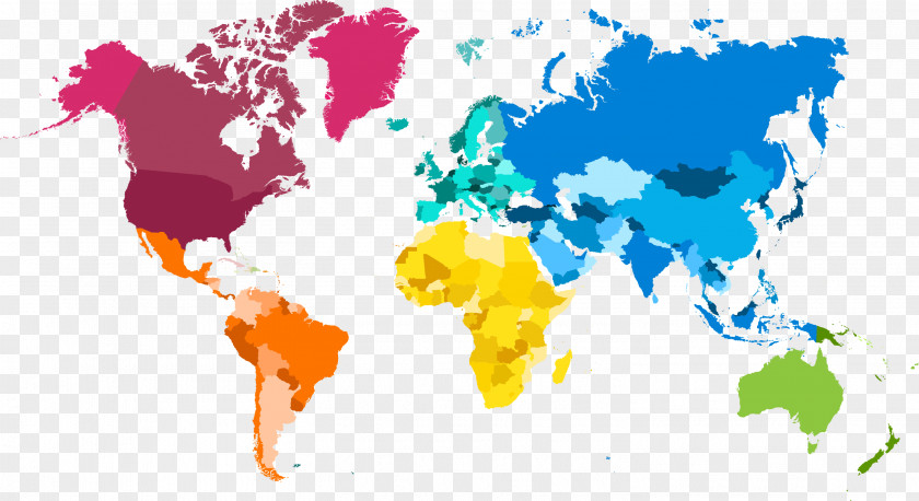 Color World Map Globe Kabuki Strength Lab PNG