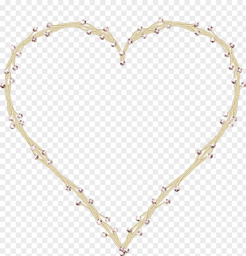 Heart Necklace Chain Body Piercing Jewellery Pattern PNG