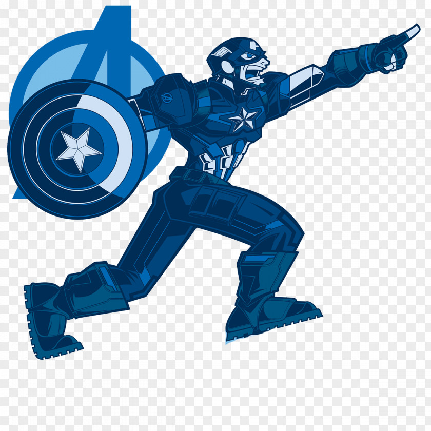 Blue Captain America United States Illustration PNG