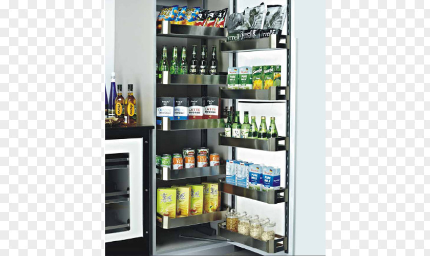 Kitchen Pantry Cabinet Basket Drawer PNG