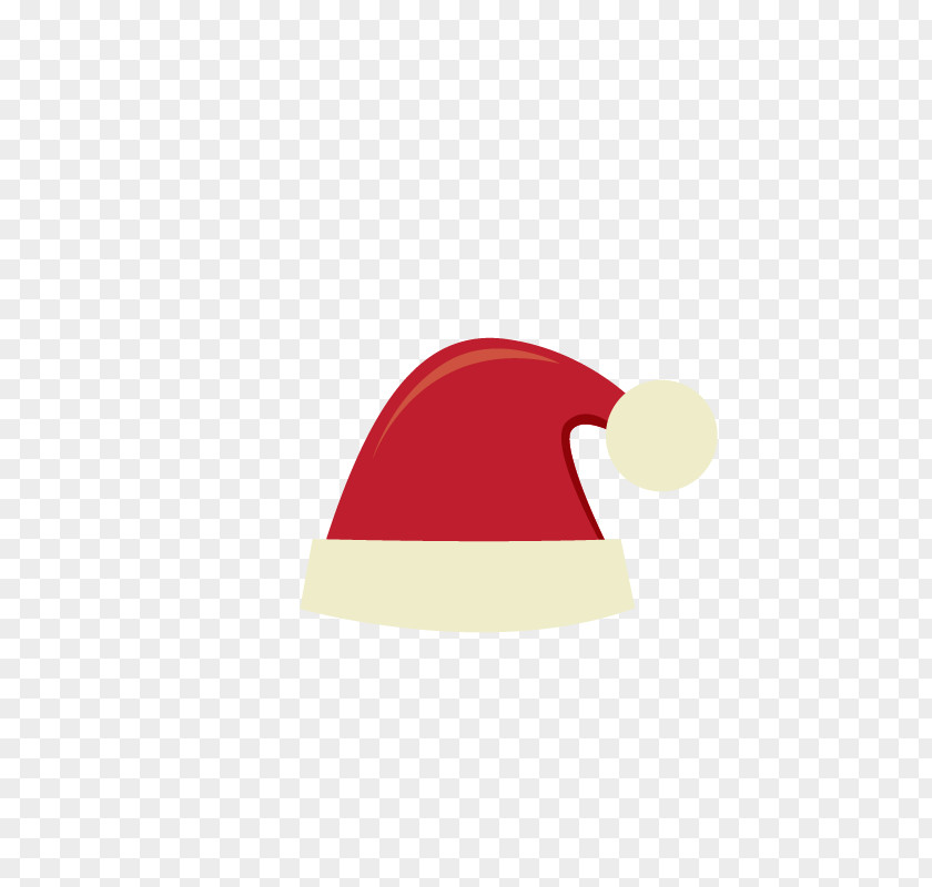 Cartoon Red Christmas Hat Cap Clip Art PNG