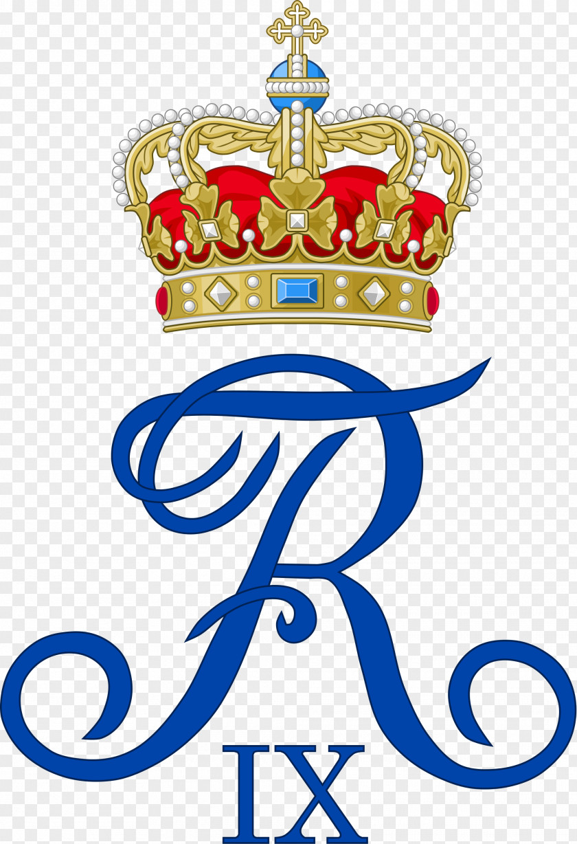 Danish Royal Family Cypher Crown Regalia Monogram PNG