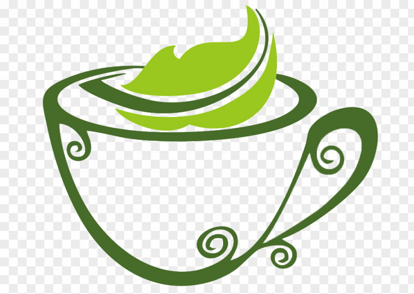 Green Cup Tea Bubble Teapot PNG