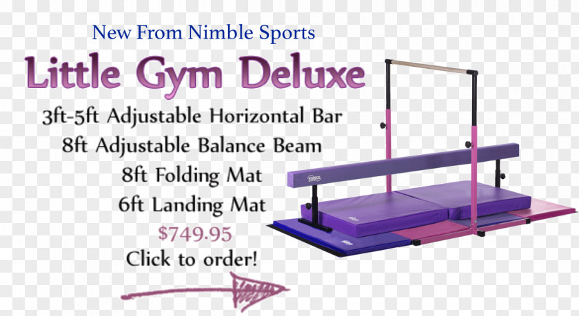 Gymnastics Balance Beam Nimble Sports Mat Sporting Goods PNG