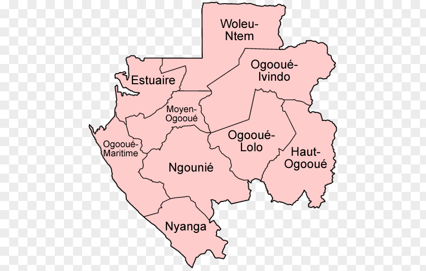 Map Gabon Mapa Polityczna Terrain Geography PNG