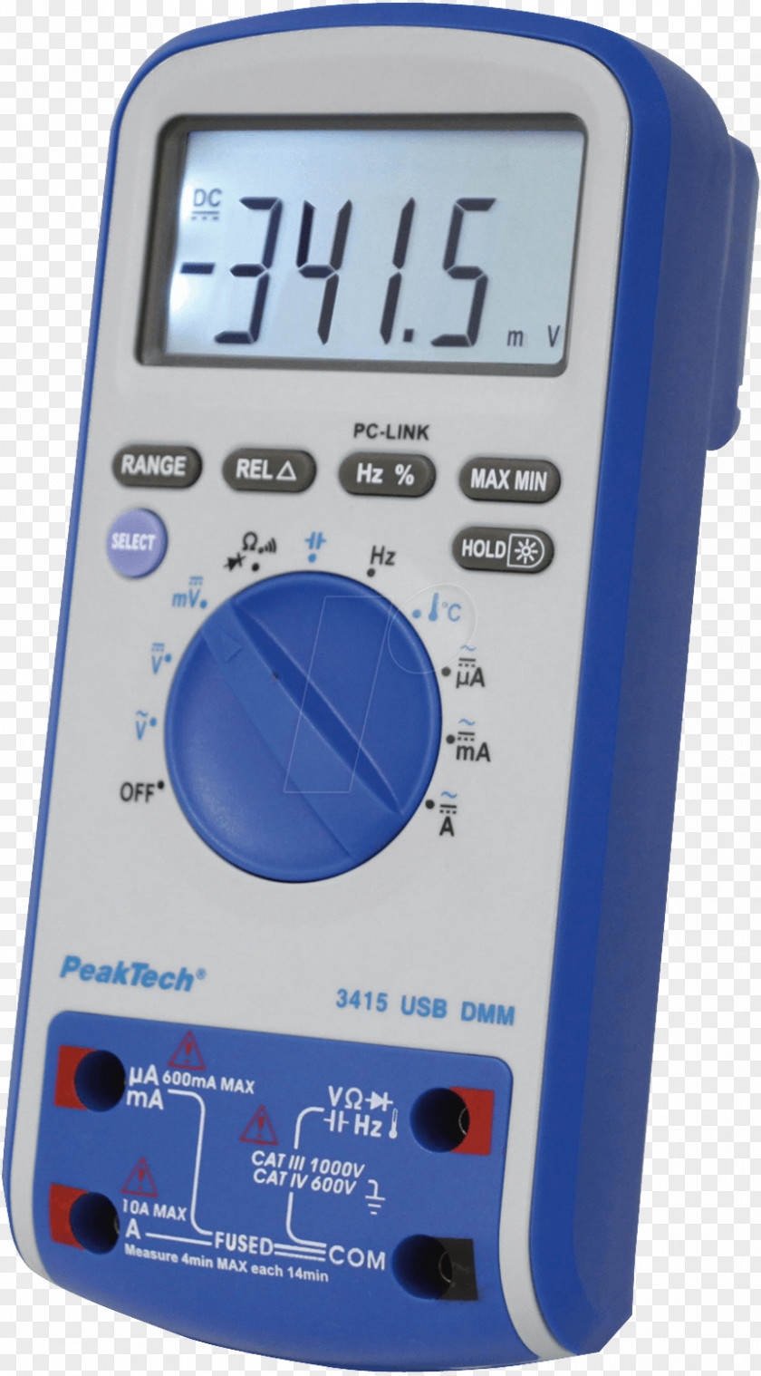 USB Electronics Digitalmultimeter Liquid-crystal Display PNG