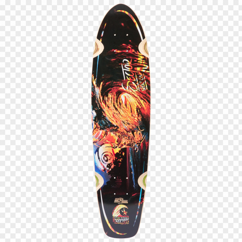 Bamboo Carving Skateboard Sector 9 Longboarding Kicktail PNG