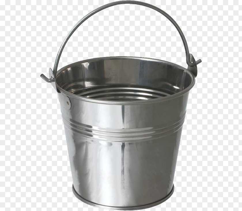 Bucket Galvanization Pail Stainless Steel PNG