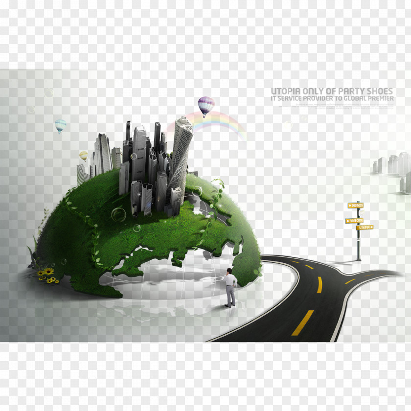 Creative Earth City Building Creativity Architecture PNG