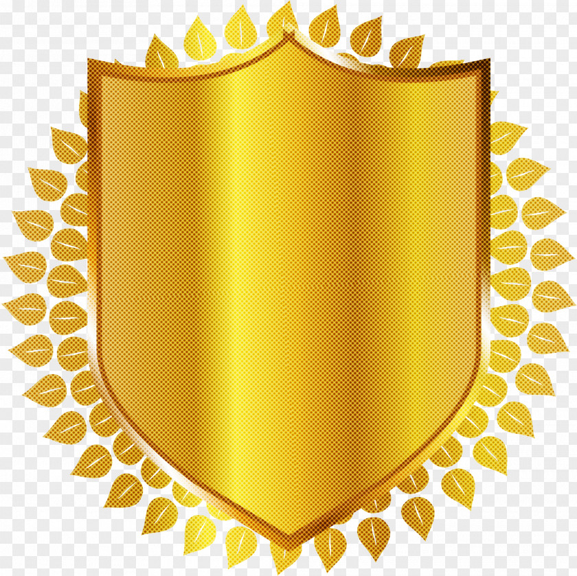 Emblem Shield Yellow Clip Art PNG