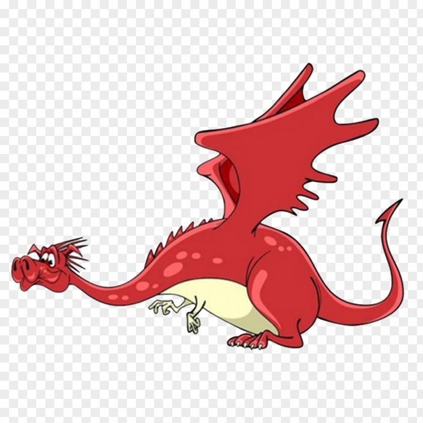 Fire-breathing Dragon Cartoon Illustration PNG