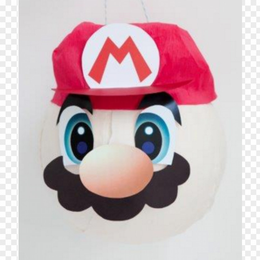 Mario Bros Bros. Plush Piñata Sleepover Textile PNG