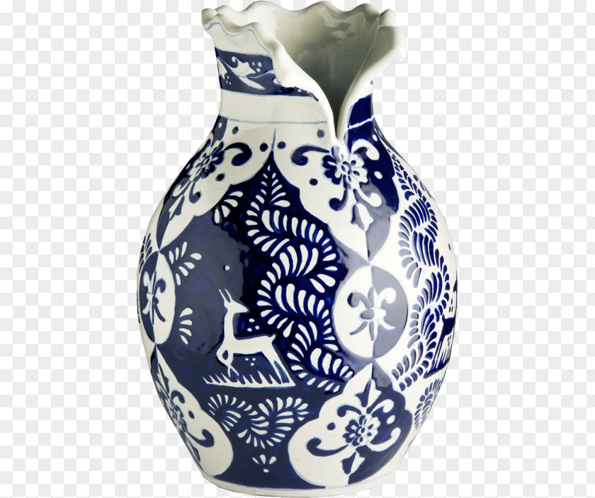 Talavera Tile Vase Ceramic Uriarte Contemporánea Pottery PNG