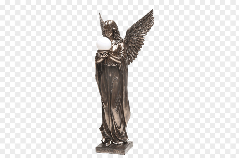 Angel Statue Bronze Sculpture Figurine Raguel PNG