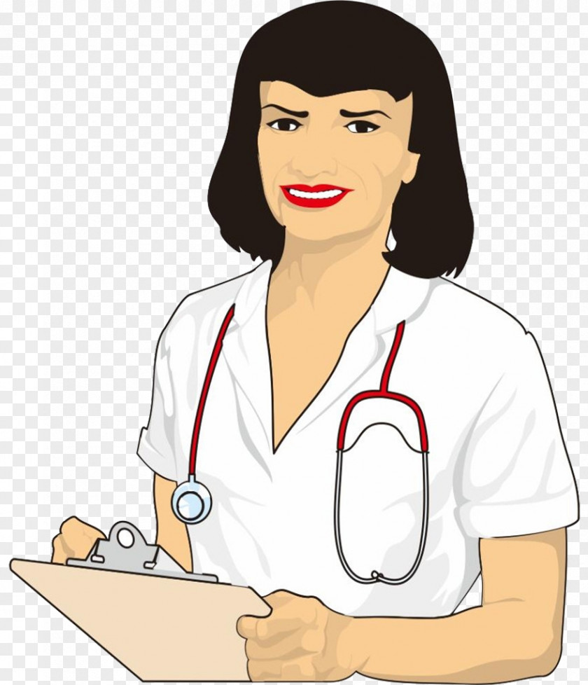 Cartoon Female Doctor Klinik Omadi Medika Physician Nurse PNG