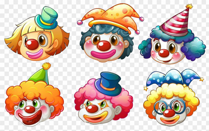 Color Cartoon Clown Picture Royalty-free Clip Art PNG