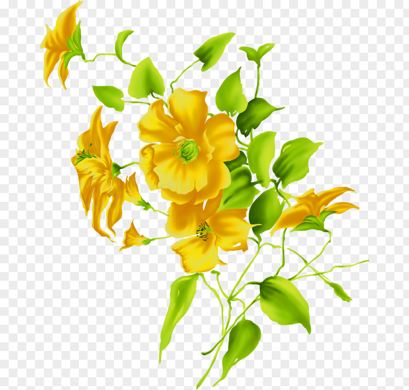 Flower Yellow Clip Art PNG