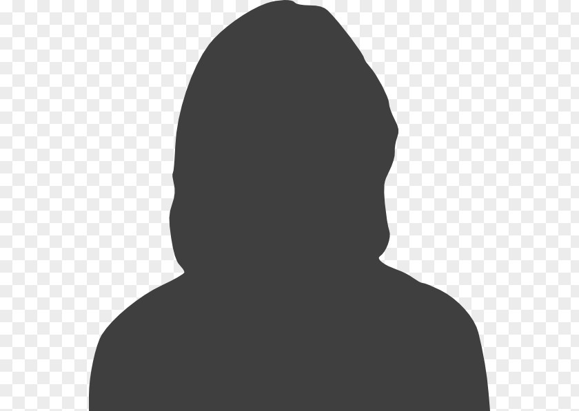 Headshot Silhouette Female Woman Clip Art PNG