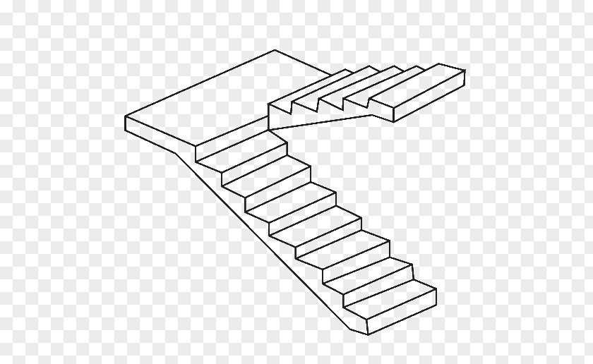 M Drawing Angle LineHidden Staircase /m/02csf Black & White PNG