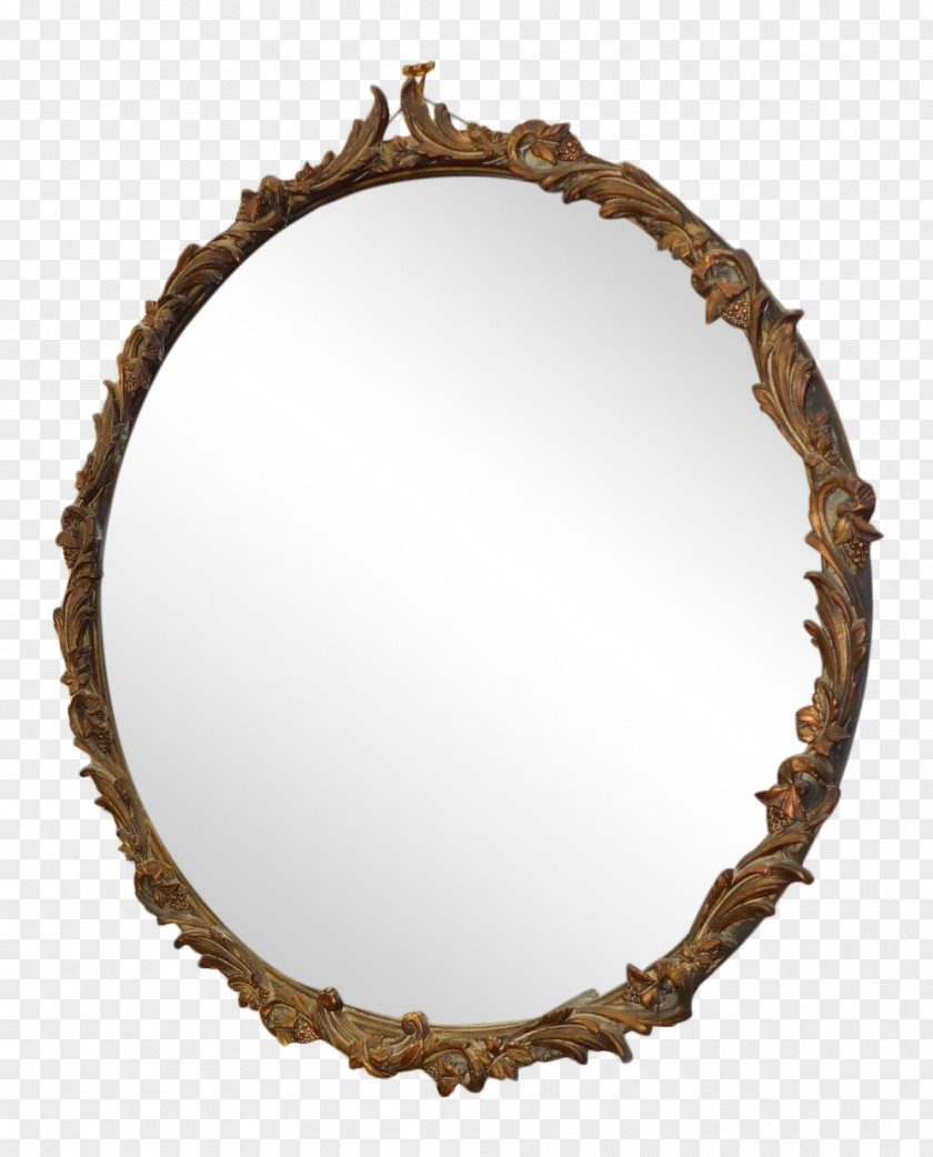 Wall Mirror Oval PNG