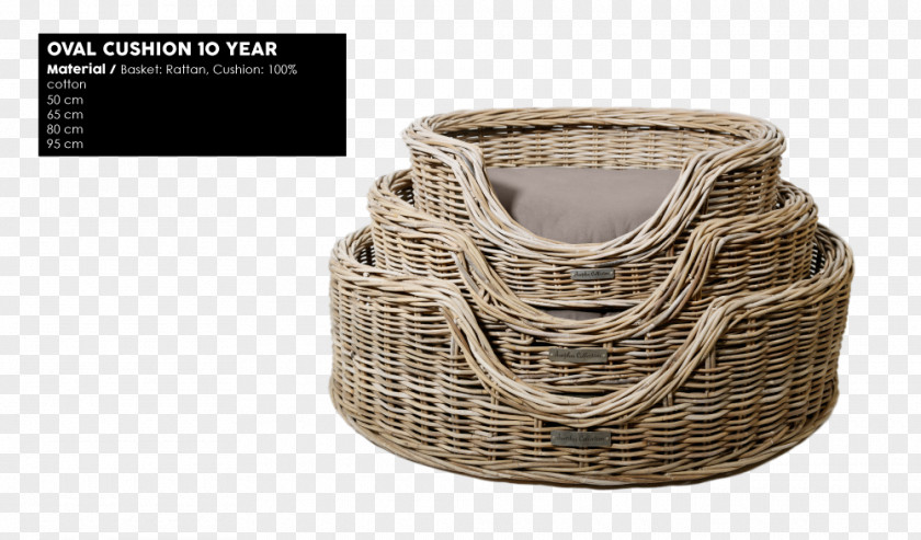 Wire Basket Rattan Reed Rotan Oval PNG
