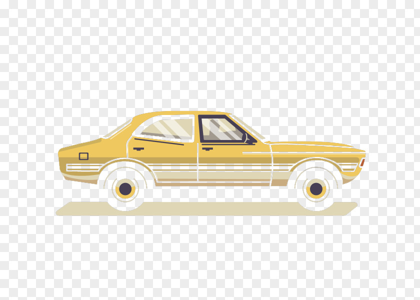 Car Yellow Material PNG