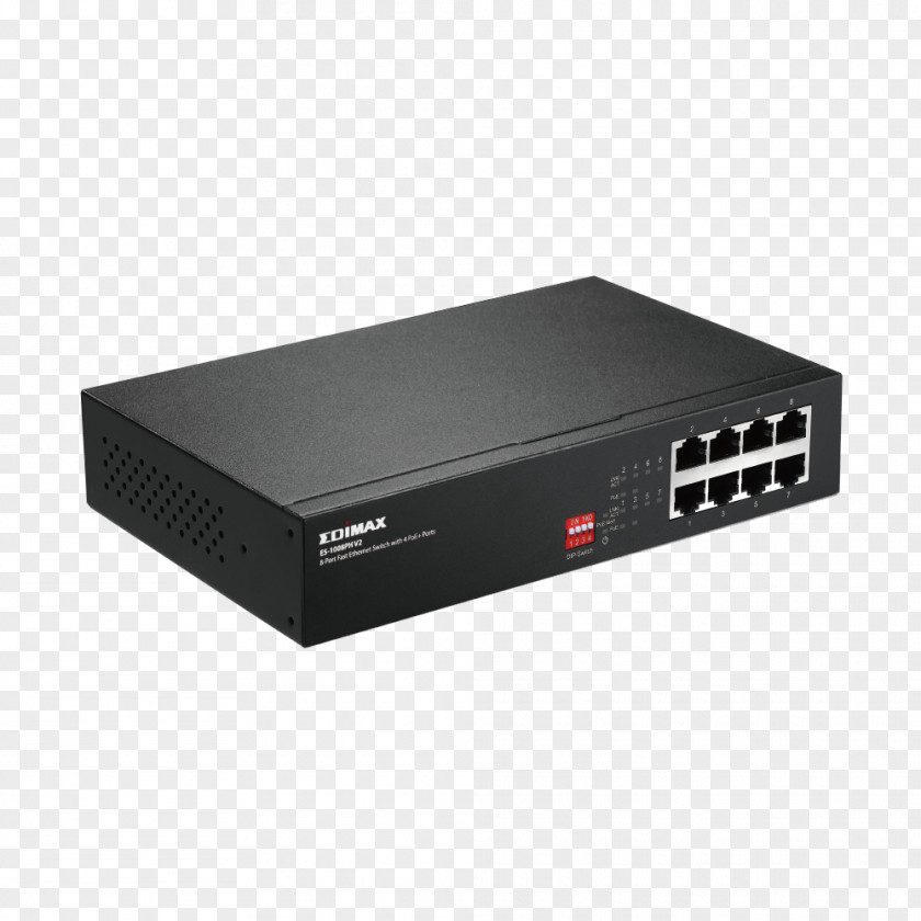 Fast Ethernet Hub Power Over Network Switch PNG