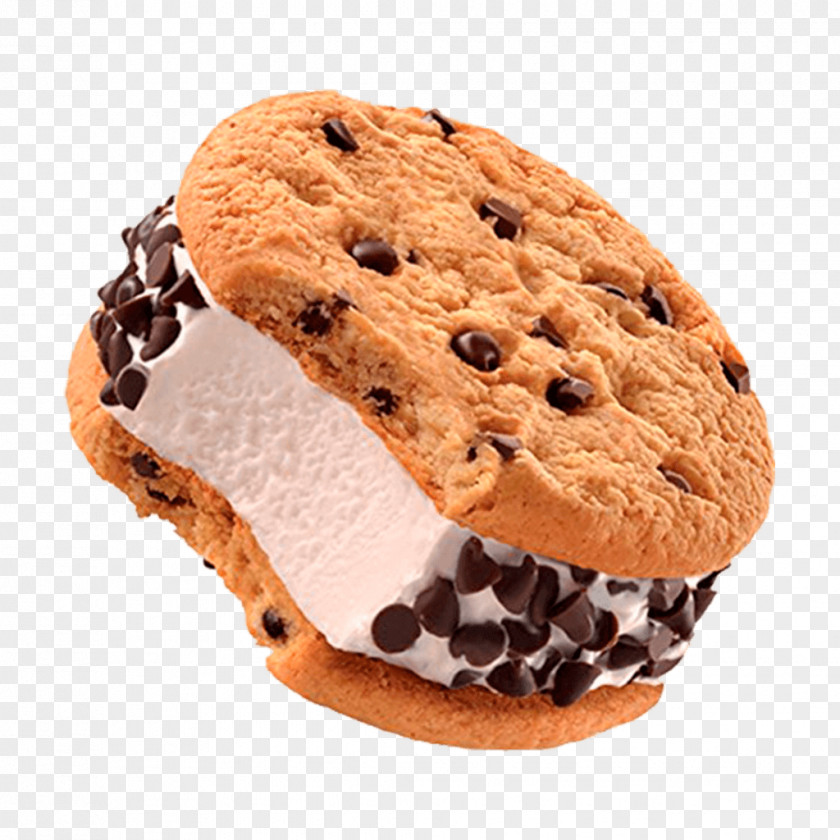 Ice Cream Chocolate Chip Cookie Sandwich PNG