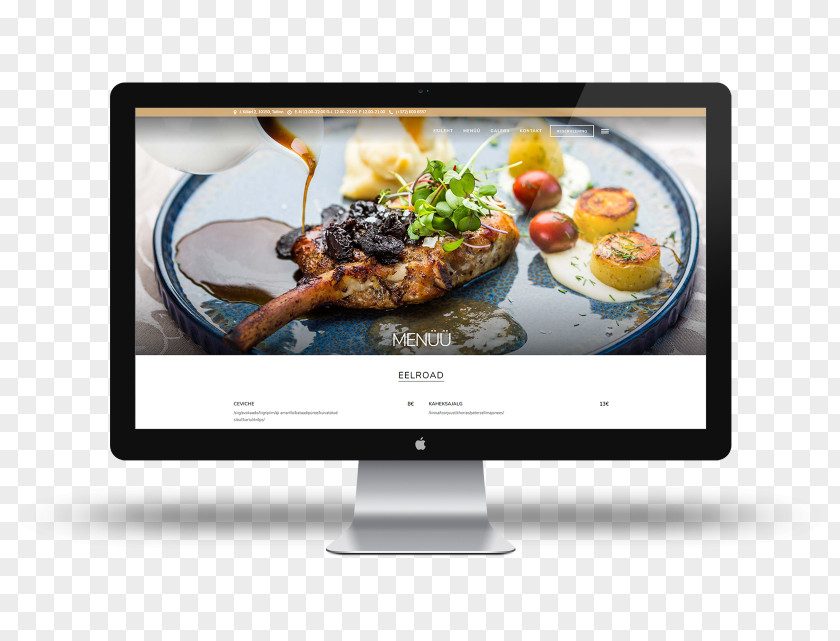 Make A Restaurant Menú Web Development WordPress OnScreen WebDesign Design PNG
