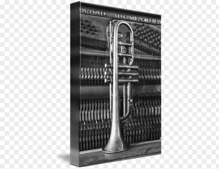 Old Piano Mellophone White PNG