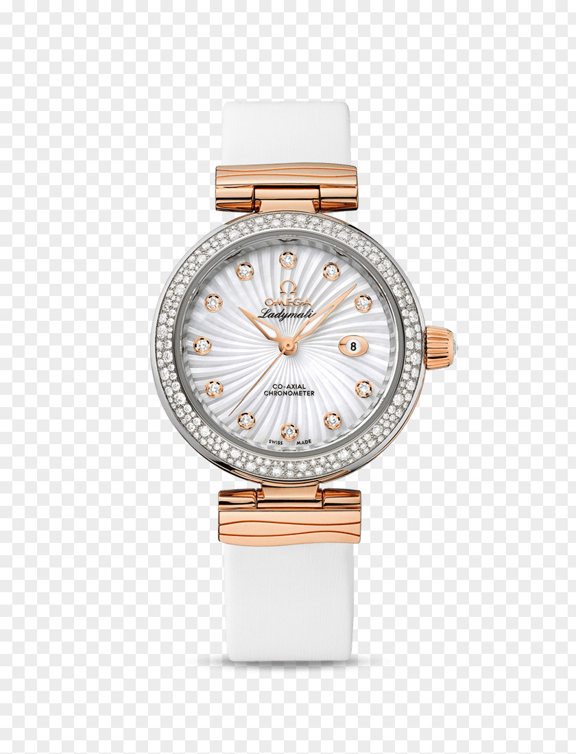 Omega Watches White Female Table Diamond-studded Watch Speedmaster SA Coaxial Escapement Seamaster PNG