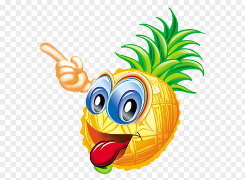 Vegetable Fruit Smiley Pineapple Clip Art PNG