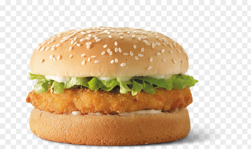 Crispy Chicken Burger Hamburger Cheeseburger Fast Food Breakfast Sandwich PNG