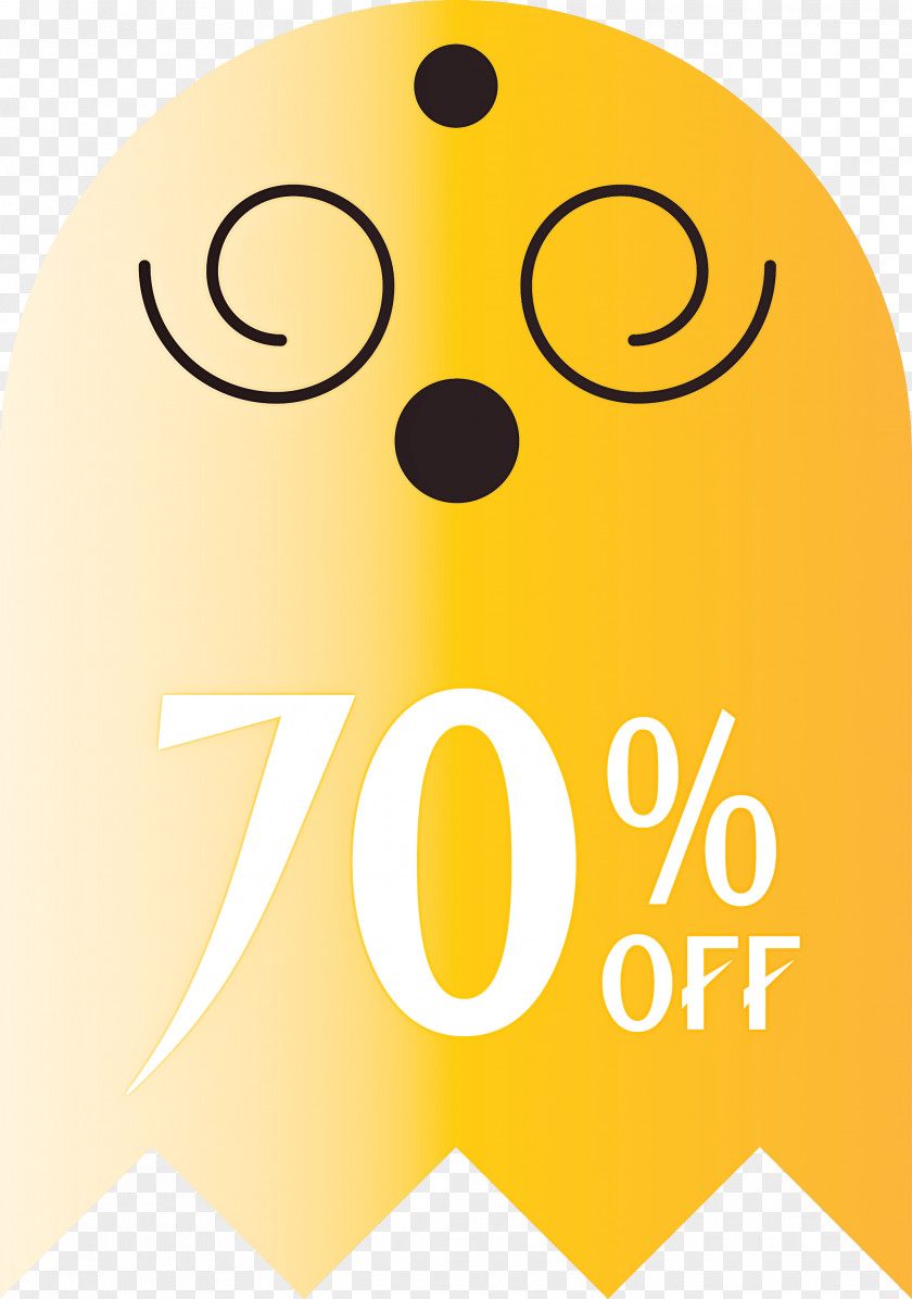 Halloween Discount Sales 70% Off PNG