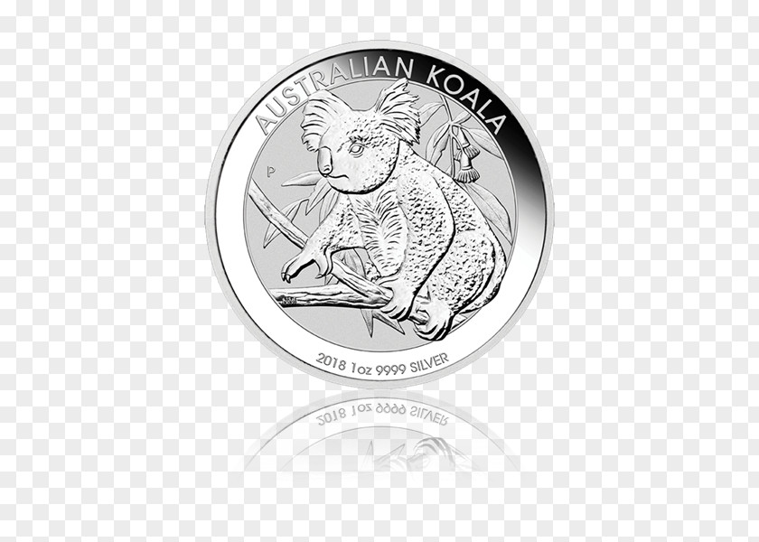 Koala Perth Mint Silver Coin Australian Dollar Kookaburra PNG