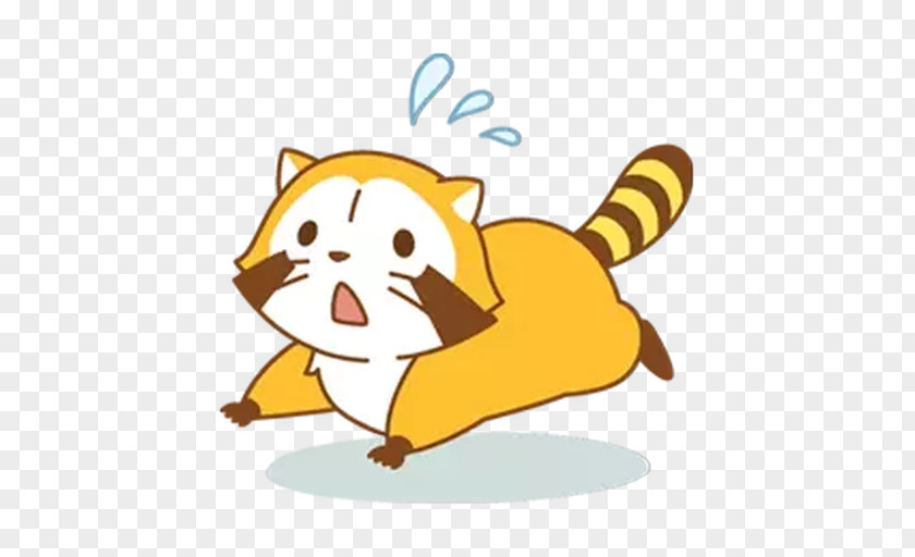 Raccoon Rascal Whiskers Sticker Nippon Animation PNG
