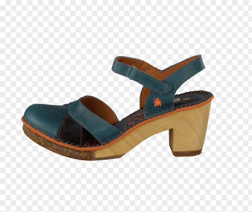 Sandal Slide Shoe Turquoise PNG