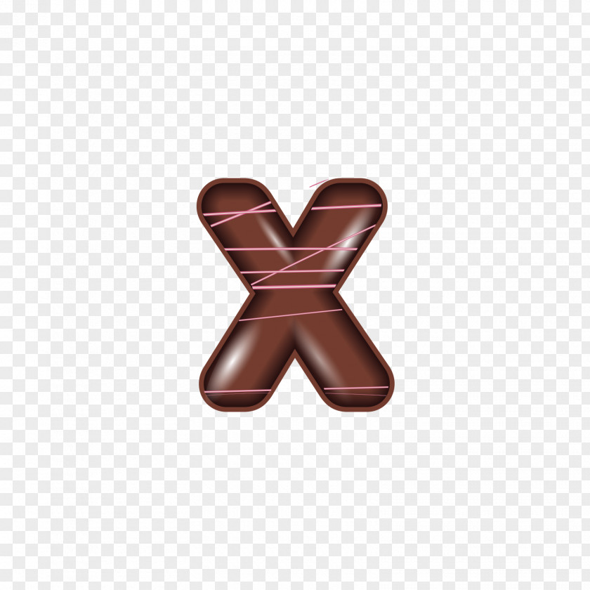 The Chocolate Alphabet X Cartoon Stock Illustration Letter PNG