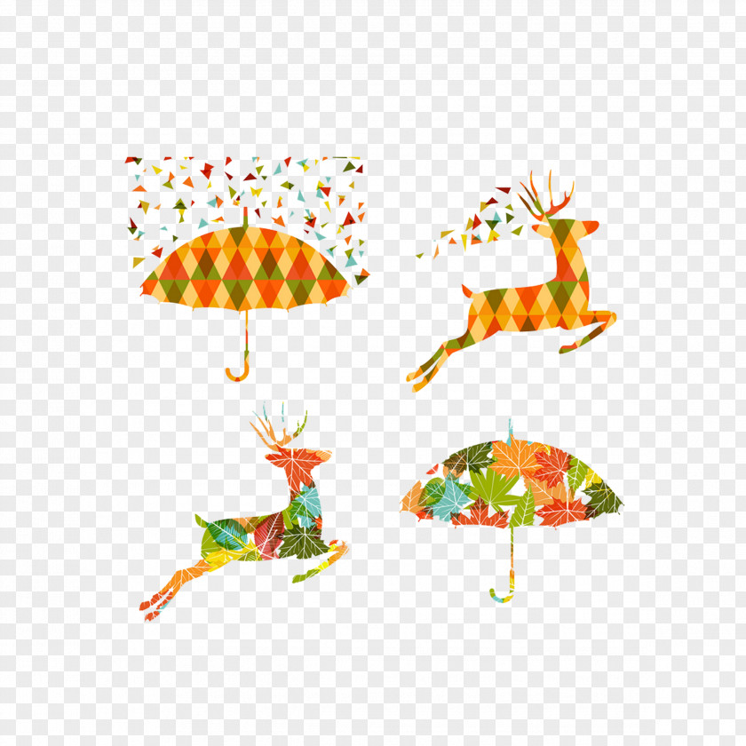 Autumn Deer Pxe8re Davids Poster Creativity Illustration PNG