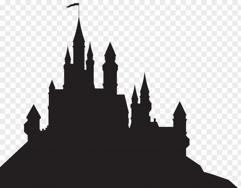 Castle Sleeping Beauty Silhouette Clip Art PNG