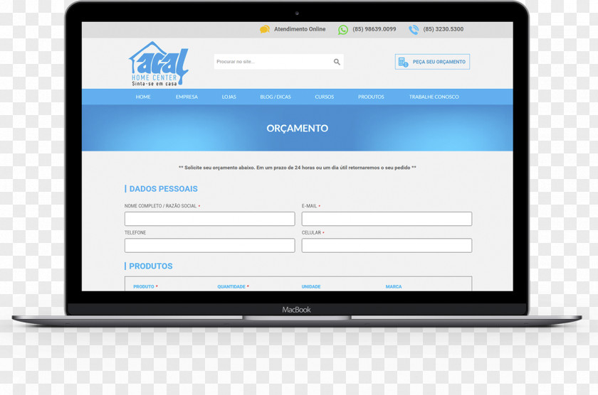Design E-commerce Web Business PrestaShop PNG
