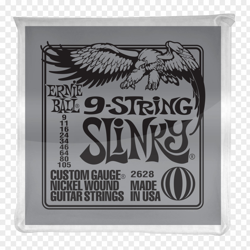 Guitar Nine-string Electric Strings PNG