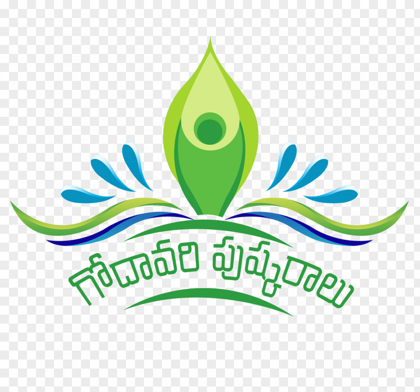 Krishna Godavari Maha Pushkaram River Logo PNG