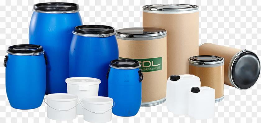 Plastic Barrel Drum Pail Packaging And Labeling Industry PNG