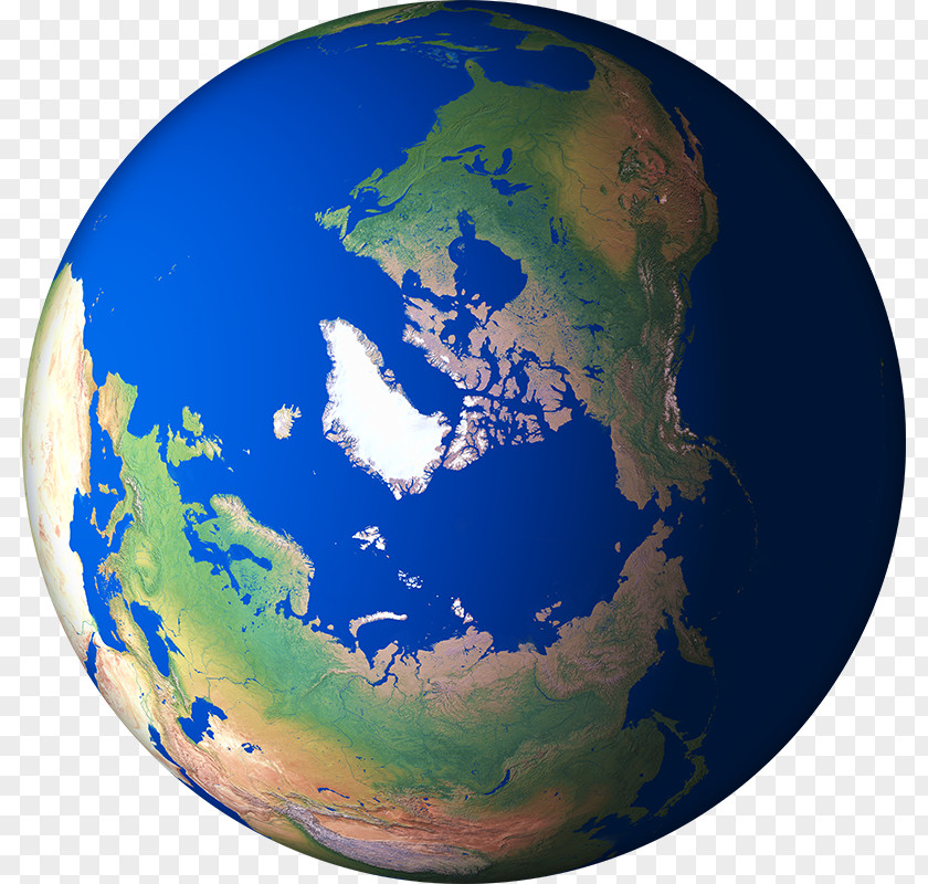 3D-Earth-Render-15 Earth Globe Arctic PNG