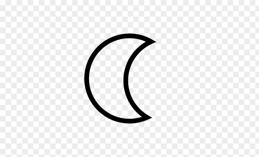 Crescent Monochrome Photography Circle Symbol PNG