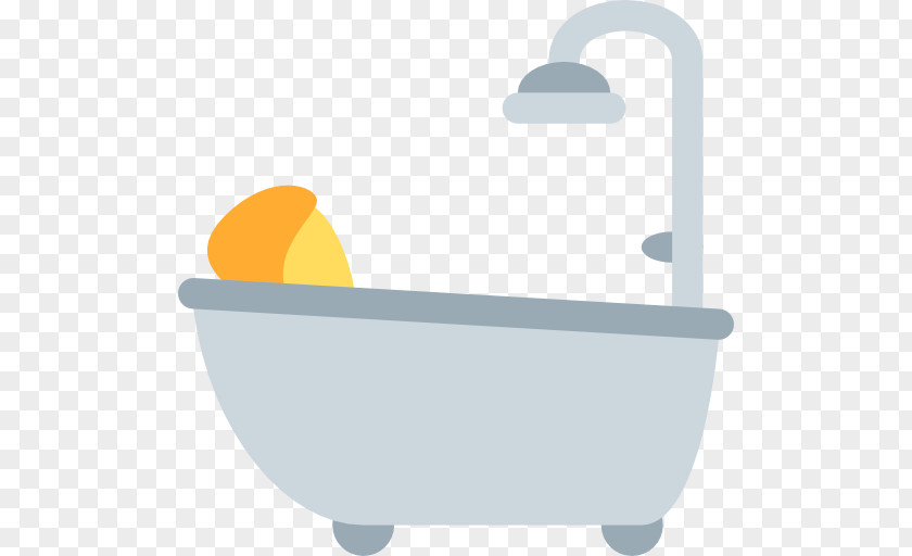 Emoji Bathtub Bathing Bathroom Sticker PNG