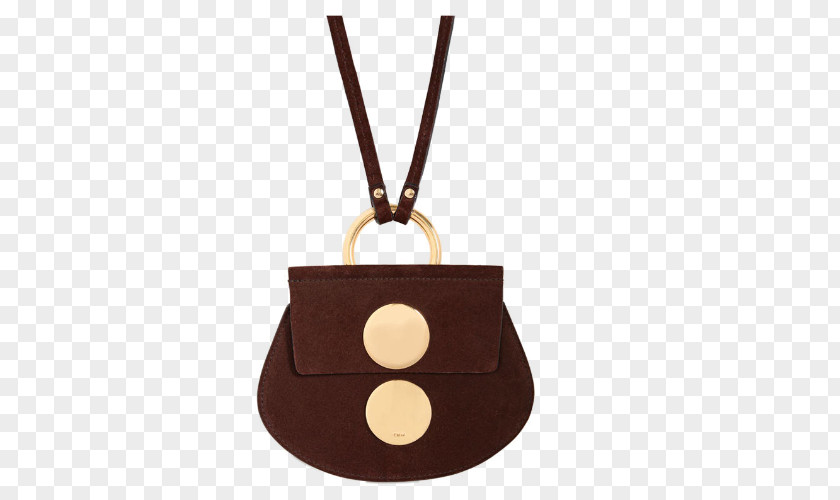 Metal Buckle Decorated Brown Suede Calfskin Shoulder Bag Lady Chanel Chloxe9 Handbag Gucci PNG
